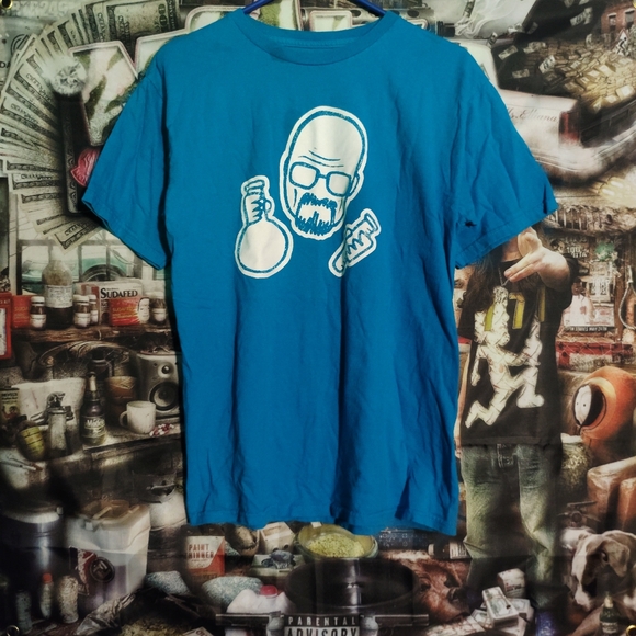 Teefury Other - Light Blue Walter White Graphic T-Shirt